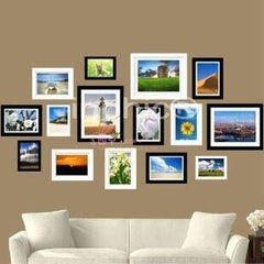 INPHIC-框畫實木家居簡約風格 15框相架牆 相片牆 相框 照片組合