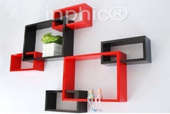 INPHIC-熱銷品烤漆長方三連體 壁掛壁架 置物架 CD架 擱板 書本架 牆壁置物架