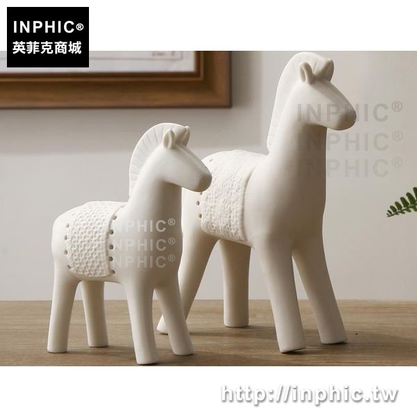 INPHIC-陶瓷馬工藝品裝飾品客廳家居現代擺件簡約擺設電視櫃