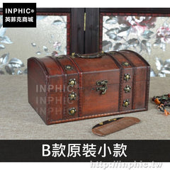 INPHIC-梅花裝飾創意收納古典桌面木盒仿古復古家居道具-B款原裝小款