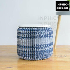 INPHIC-傢俱摺疊矮凳便攜凳客廳凳子圓凳矮茶幾家用