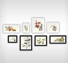 INPHIC-框畫 懷舊 古典 實木相框 中國文化 純大框組合 相片牆 相片牆