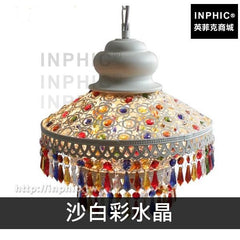 INPHIC-地中海客廳民族風吊燈別墅水晶波西米亞復古田園鄉村-沙白彩水晶