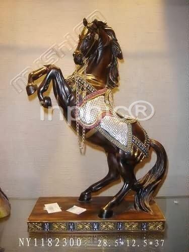 INPHIC-歐式客廳裝飾擺飾傢俱飾品動物裝飾脫韁之馬
