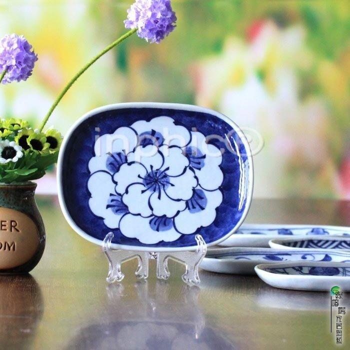 INPHIC-套裝盤5個花紋瓷盤平盤日本盤子冷菜盤子青花盤四季夢彩