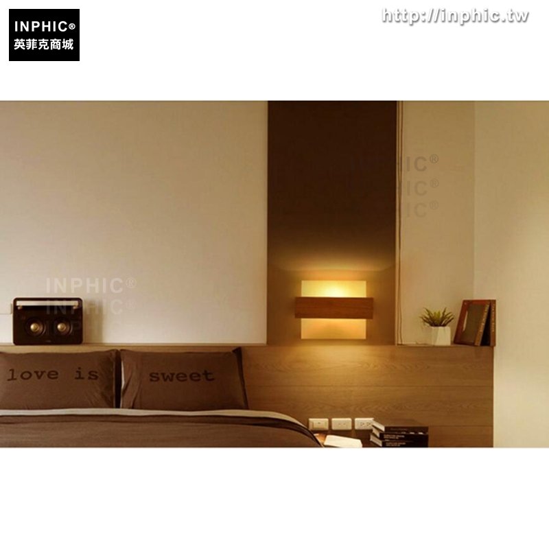INPHIC-led實木壁燈臥室床頭客廳陽臺走道北歐日式