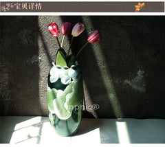 INPHIC-碧荷高溫陶瓷花瓶 荷韻 景德鎮手工製作陶藝現代花插