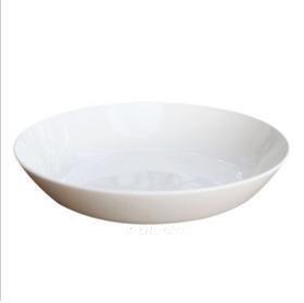 INPHIC-陶瓷餐盤純白骨瓷8.5吋深湯盤菜盤盤子飯盤8個裝