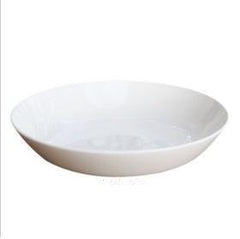 INPHIC-陶瓷餐盤純白骨瓷8.5吋深湯盤菜盤盤子飯盤8個裝