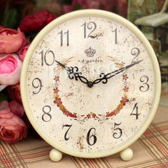 INPHIC-歐式田園風格鐵藝座鐘 創意時尚座鐘
