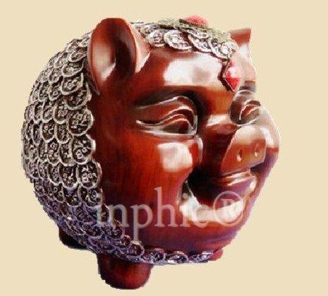 INPHIC-大款招財豬樹脂存錢罐 創意新居喬遷開業 歐式家居裝飾品擺件