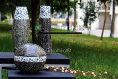 INPHIC-落地 時尚 擺飾 陶瓷花瓶 三件套 石 落地花瓶 大花瓶清場處理