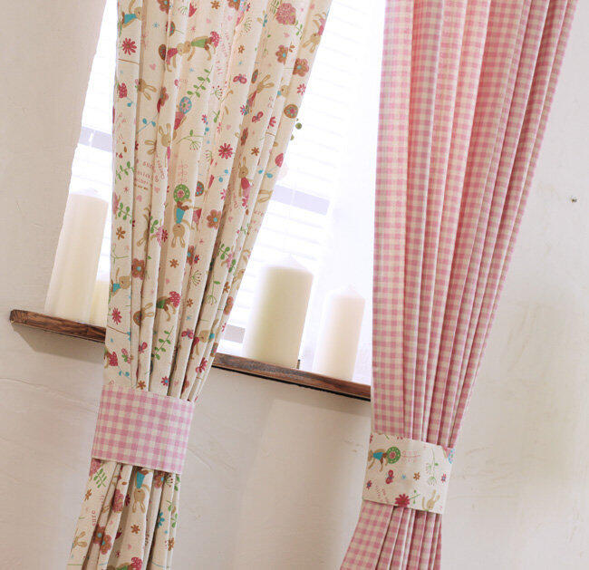 INPHIC-韓式田園 棉麻 遮光窗簾客製