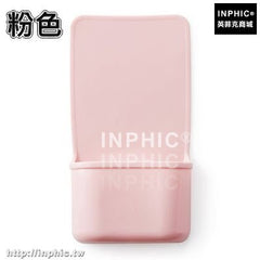 INPHIC-廚房瀝水無痕袋辦公雜物袋浴室水槽海綿掛袋整理袋懸掛儲物收納袋-粉色