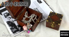 INPHIC-復古歐式仿古帶鎖木盒古樸銅釘盒子創意包裝盒訂制刻字裝飾-A款小款原裝