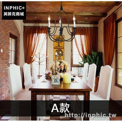 INPHIC-復古客廳美式餐廳蠟燭吊燈枝形鐵藝鄉村燭臺歐式工業風-A款