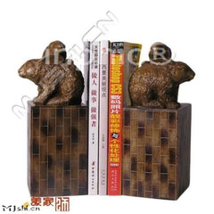 INPHIC-歐式裝飾擺件東南亞風格傢俱飾品泰國家居書立書擋兔子書檔