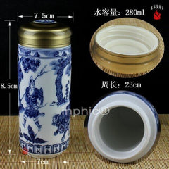 INPHIC-清倉青花瓷男女土保溫杯 辦公茶杯 茶水杯 陶瓷杯子帶蓋