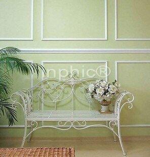 INPHIC-歐式田園鐵藝椅子 鐵藝雙人椅 陽臺雙人椅 公園椅