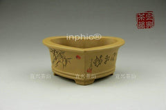 INPHIC-紫砂花盆 蘭花盆 多肉植物盆 家居辦公陽臺種槙盆 心型盆