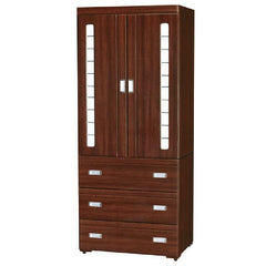 INPHIC-Prince 泰子時尚3&times;7尺淺胡桃衣櫥