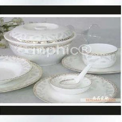 INPHIC-56頭骨瓷餐套裝 絲綢之路 含煙缸牙簽筒碗盤碟勺湯鍋