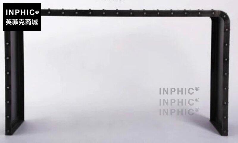 INPHIC-美式鄉村茶幾鐵藝復古做舊酒吧臺咖啡廳桌邊桌餐桌寫字工作臺茶桌