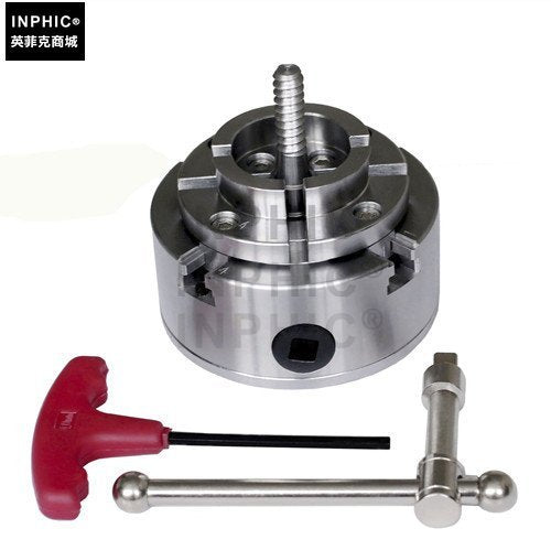 INPHIC-3.75寸傘齒輪傘型齒輪卡盤標配（1寸8牙）木工車床卡盤 木工車床配件