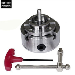 INPHIC-3.75寸傘齒輪傘型齒輪卡盤標配（1寸8牙）木工車床卡盤 木工車床配件