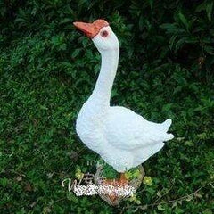 INPHIC-田園雕塑 花園別墅水池裝飾品擺飾 樹脂工藝品 真動物大白天鵝