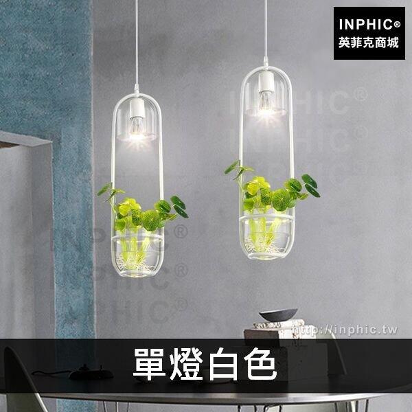 INPHIC-北歐咖啡廳工業燈具吧臺客廳餐廳吊燈植物裝飾書房-單燈白色