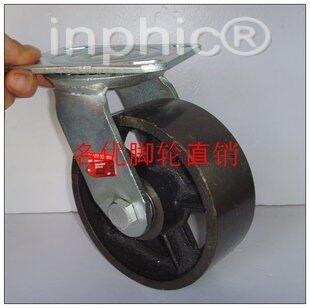 INPHIC-4吋加重型耐高溫鑄鐵輪加厚萬向輪輪子重型工業腳輪