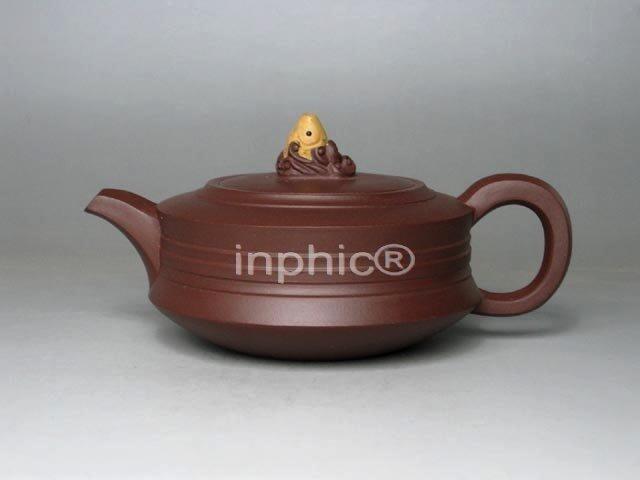 INPHIC-紫玉金砂紫砂手工紫泥魚趣壺 300cc