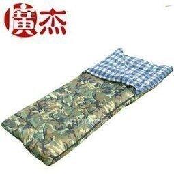 INPHIC-戶外 信封睡袋 迷彩睡袋 單人 格子絨面睡袋 中空棉睡袋