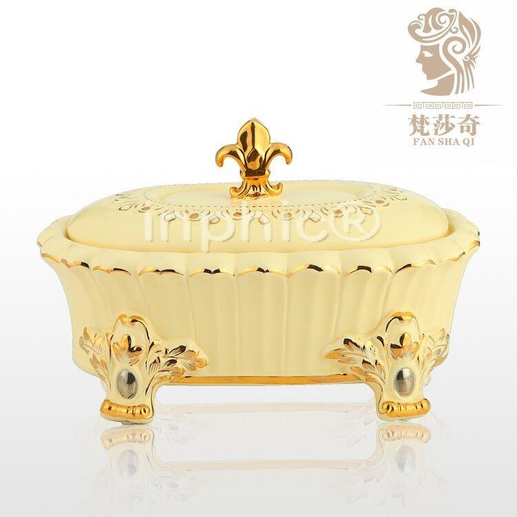 INPHIC-新款歐式陶瓷收納盒 奢華別墅樣板房家居裝飾品擺設珠寶盒