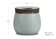 INPHIC-天青汝窯茶葉罐 開片汝瓷儲茶罐 古意悠長 密封茶倉 茶道