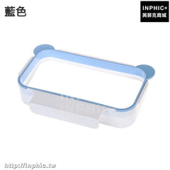 INPHIC-廚房可掛式門櫥櫃垃圾架垃圾袋收納架塑膠袋架子簡易垃圾桶支架-藍色兩入