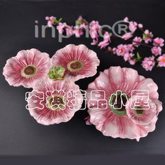 INPHIC-熱銷 暗戀桃花園 荷花雙層盤醬料盤三格糖果點心盤