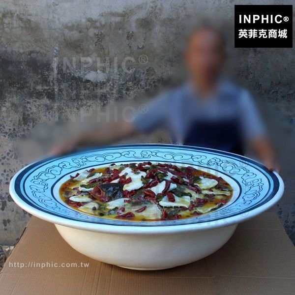 INPHIC-中餐訂製裝飾仿真食品模型1公尺餐廳大型清蒸魚模型