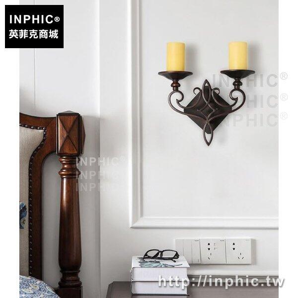 INPHIC-蠟燭臺壁燈餐廳美式歐式復古走廊床頭燈具鄉村臥室