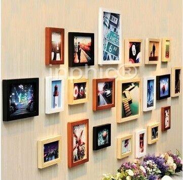 INPHIC-框畫 21框超大創意實木照片牆歐式經典家居裝飾相框牆畫框組合