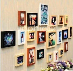 INPHIC-框畫 21框超大創意實木照片牆歐式經典家居裝飾相框牆畫框組合
