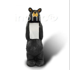 INPHIC-歐美風樹脂熊紙巾架掛牆紙巾架卷紙 廁紙架創意家居裝飾用品