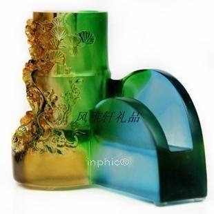 INPHIC-歲寒三友筆筒（琉） 高檔辦公擺飾 創意 工藝品