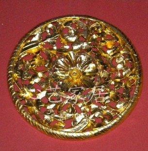 INPHIC-東南亞工藝品 泰國工藝品木雕 柚木 鍍金色壁掛掛飾壁飾