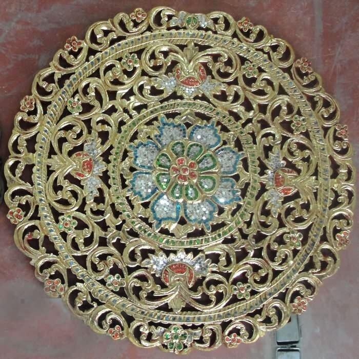 INPHIC-壁飾掛飾裝飾畫 進口柚木傢俱 方形柚木雕花飾壁掛