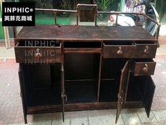 INPHIC-美式復古做舊收銀臺酒吧咖啡廳餐廳收銀臺個性迎賓臺前臺