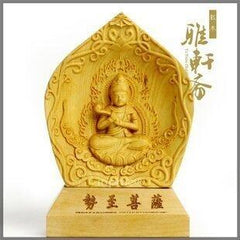 INPHIC-宗教 精品車飾 東陽黃楊木雕擺飾 勢至菩薩 風水工藝品