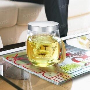 INPHIC-進口玻璃茶杯三件杯個人杯不鏽鋼辦公杯500ml