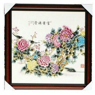 INPHIC-ZF-I207 景德鎮 雅致陶瓷 富貴滿堂 瓷板畫 壁畫 壁飾 有框